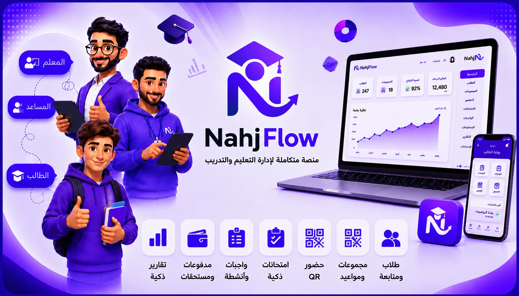لوحة تحكم NahjFlow